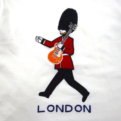 BRU NA BOIINE Souvenir T-Shirt, Size S, White, LONDON, Cotton, Made in Japan