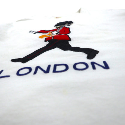 BRU NA BOIINE Souvenir T-Shirt, Size S, White, LONDON, Cotton, Made in Japan