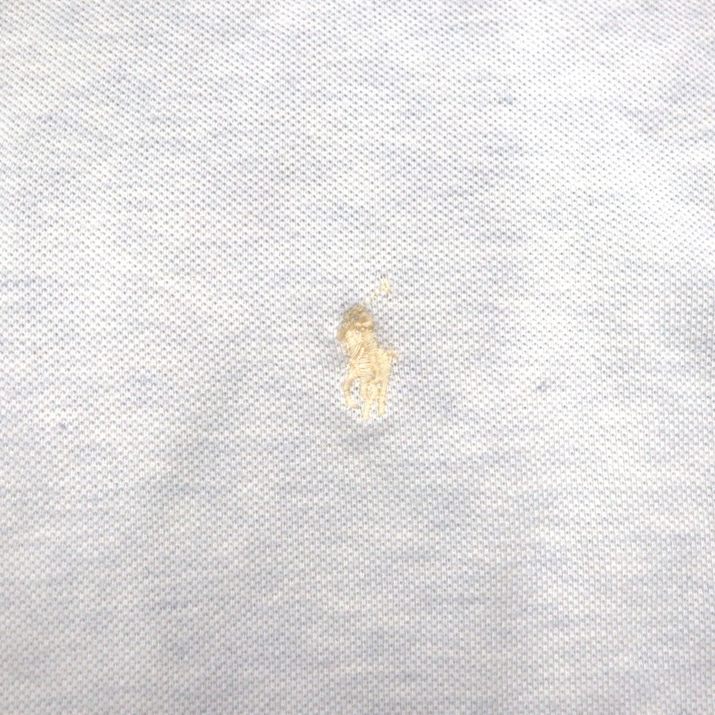 Polo by Ralph Lauren 90s Polo Shirt 2XL Grey Pique Small Pony Embroidery Big Size