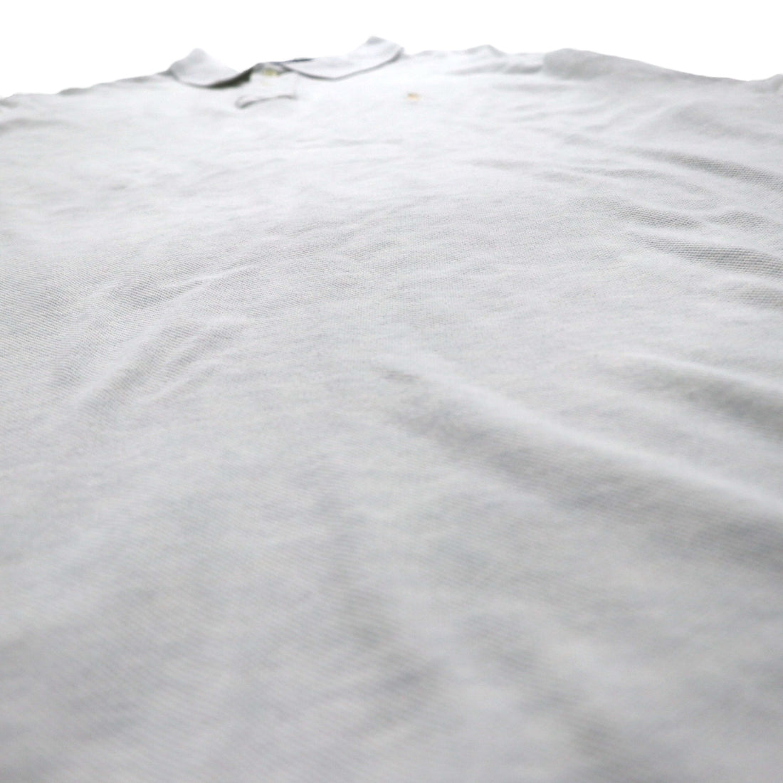 Polo by Ralph Lauren 90s Polo Shirt 2XL Grey Pique Small Pony Embroidery Big Size
