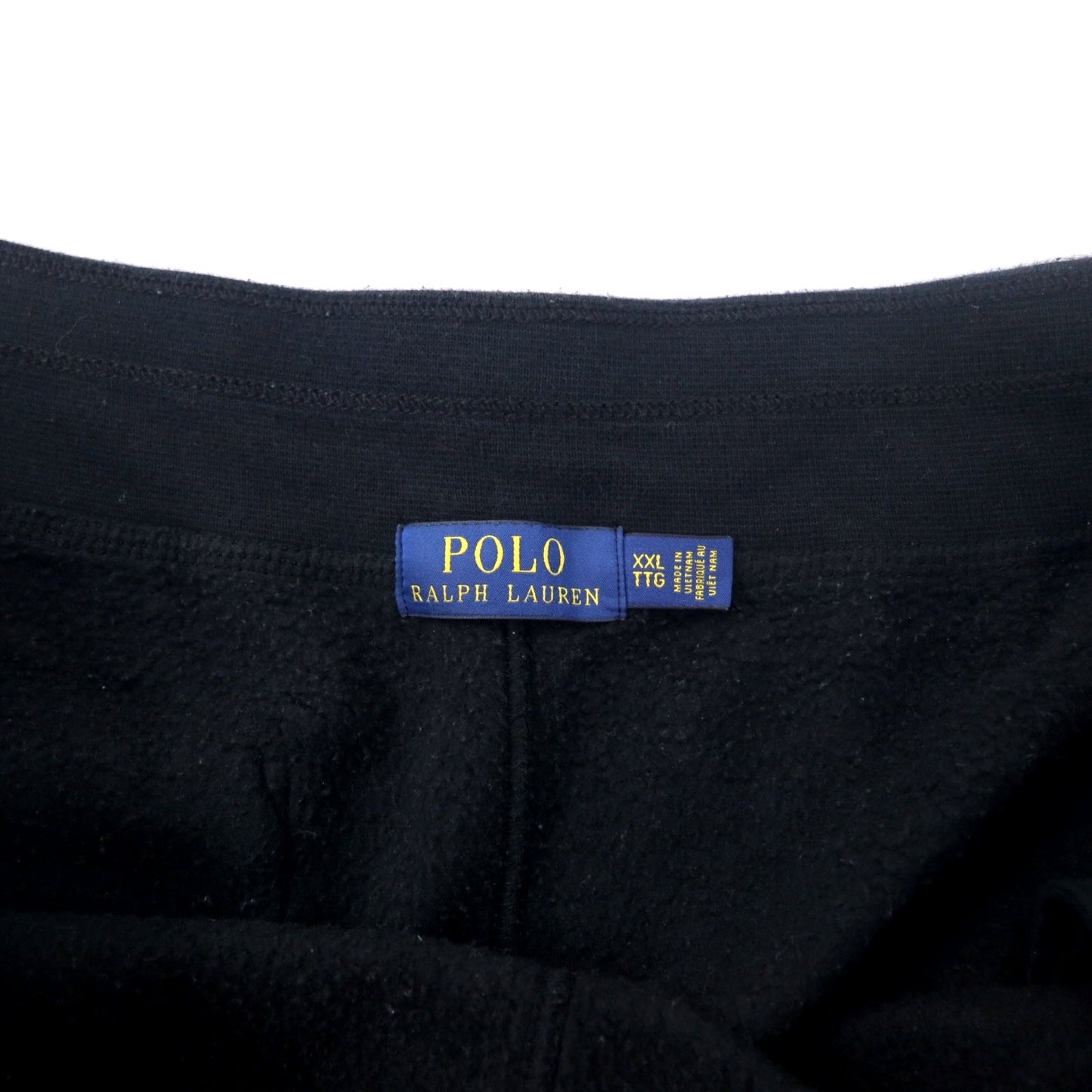 POLO RALPH LAUREN スウェットパンツ XXL ブラック コットン 裏起毛 スモールポニー刺繍