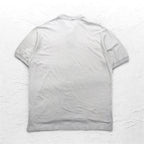 Polo by Ralph Lauren 90s Polo Shirt 2XL Grey Pique Small Pony Embroidery Big Size