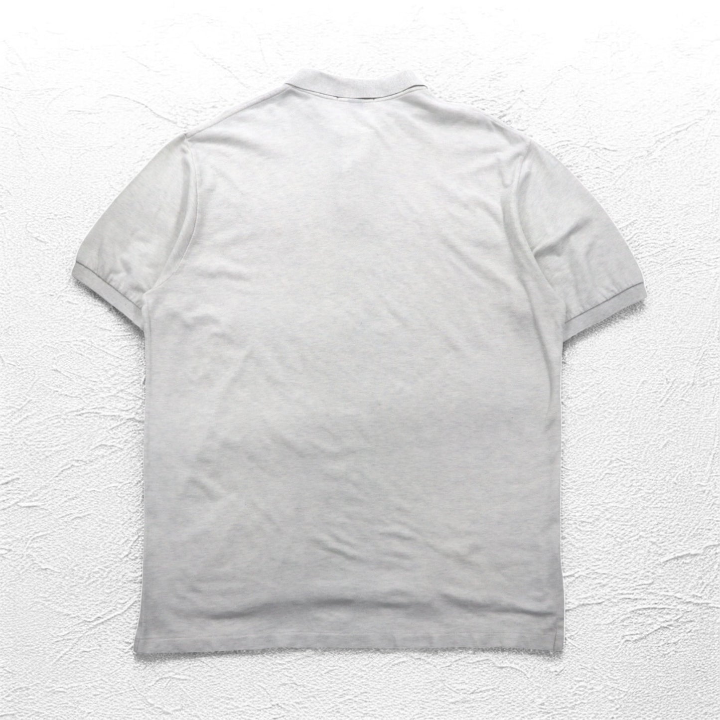 Polo by Ralph Lauren 90s Polo Shirt 2XL Grey Pique Small Pony Embroidery Big Size