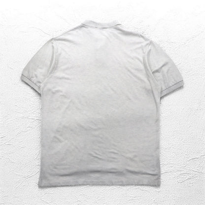 Polo by Ralph Lauren 90s Polo Shirt 2XL Grey Pique Small Pony Embroidery Big Size