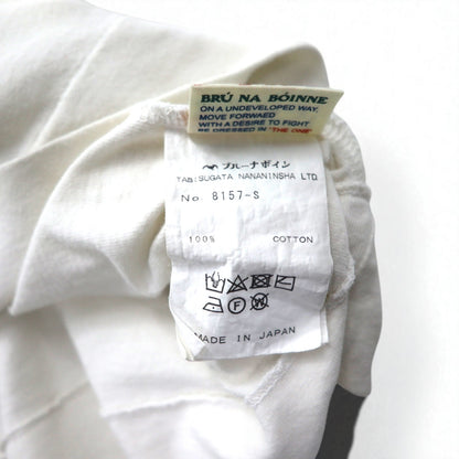 BRU NA BOIINE Souvenir T-Shirt, Size S, White, LONDON, Cotton, Made in Japan