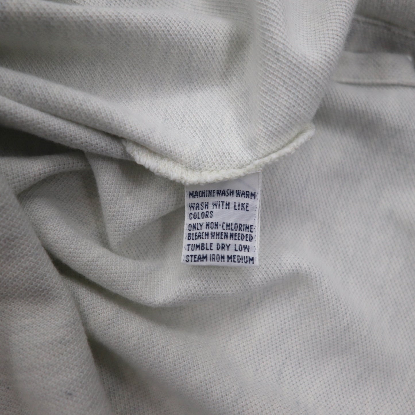 Polo by Ralph Lauren 90s Polo Shirt 2XL Grey Pique Small Pony Embroidery Big Size