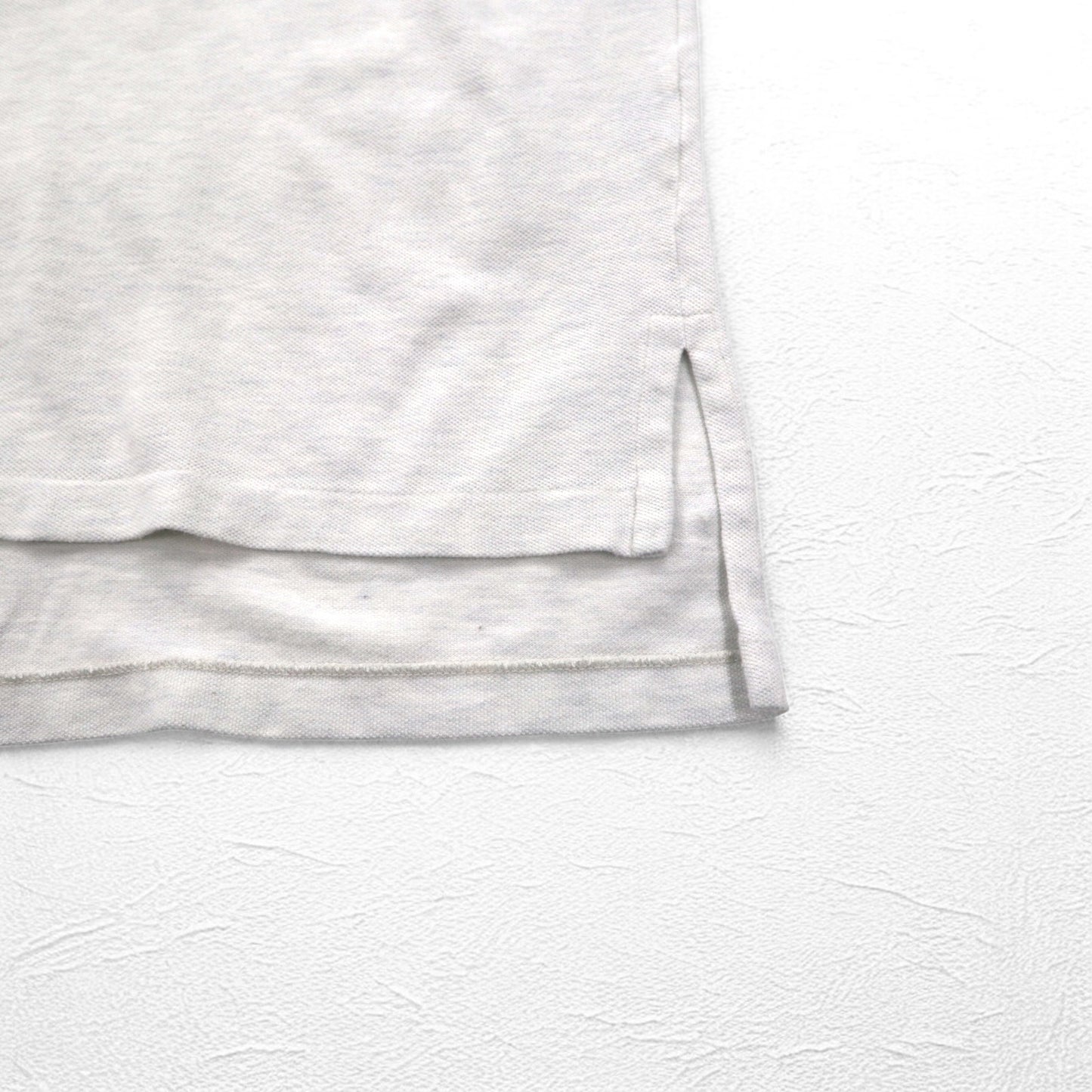 Polo by Ralph Lauren 90s Polo Shirt 2XL Grey Pique Small Pony Embroidery Big Size