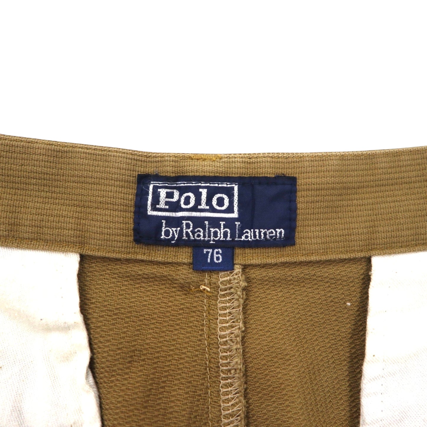 Polo by Ralph Lauren 90年代 タック スラックスパンツ 76 ベージュ コットン 日本製