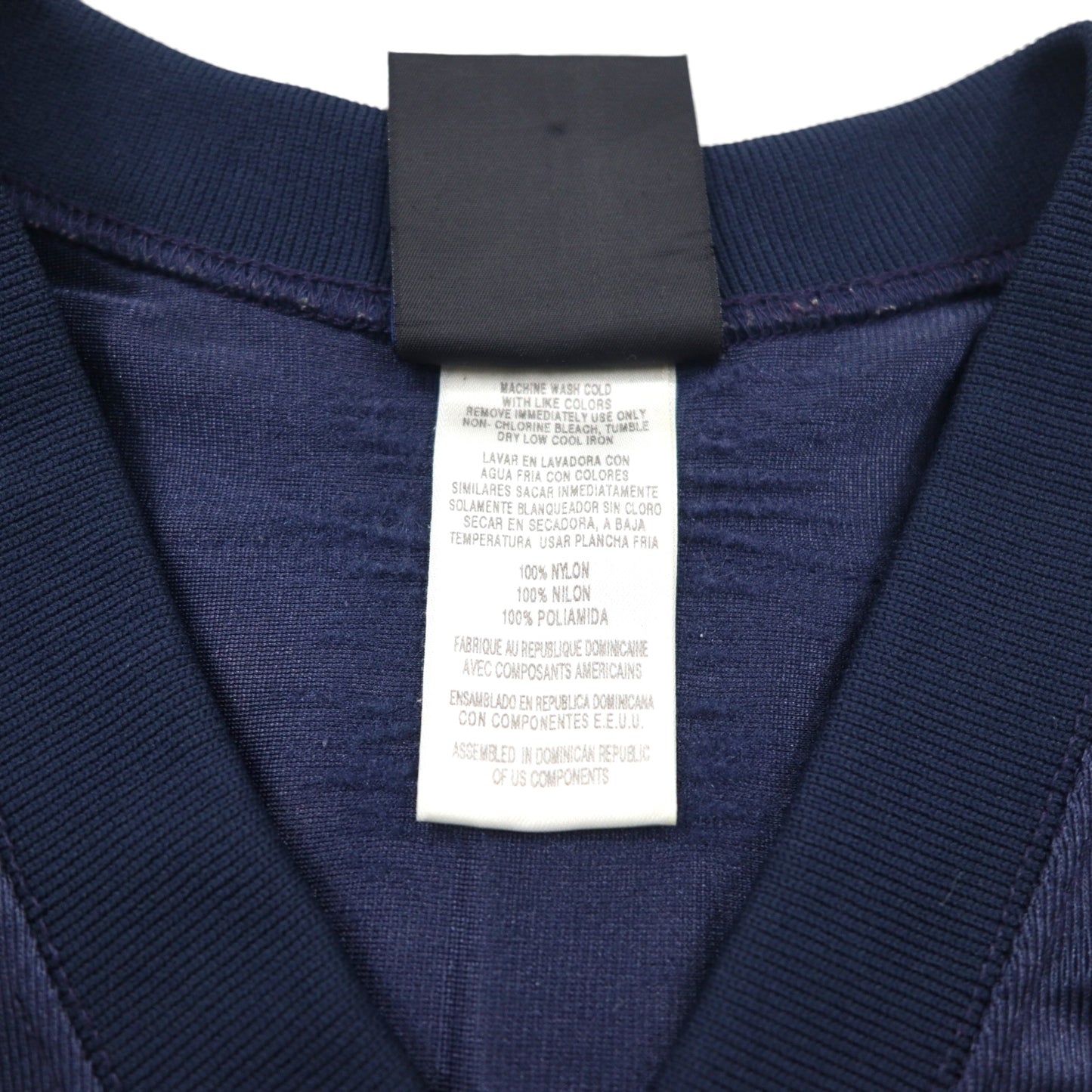 adidas 00年代 TEAMタグ ゲームシャツ XL ネイビー ナイロン ナンバリング