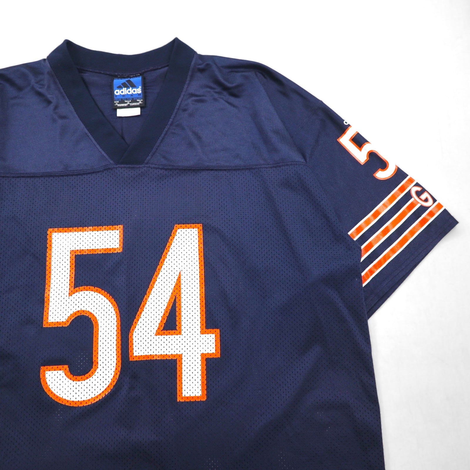 adidas 2000s Team Tag Game Shirt, XL, Navy, Nylon, Numbering