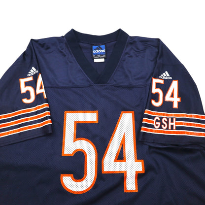 adidas 00年代 TEAMタグ ゲームシャツ XL ネイビー ナイロン ナンバリング