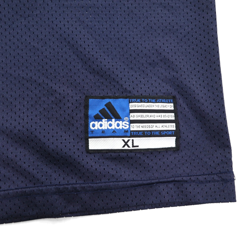 adidas 2000s Team Tag Game Shirt, XL, Navy, Nylon, Numbering
