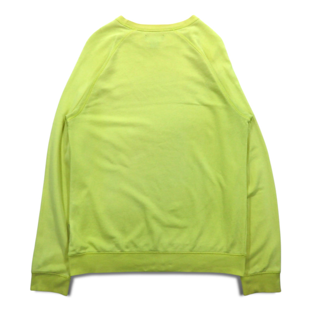 adidas originals crew neck sweatshirt M yellow cotton front V BLUZA F78084