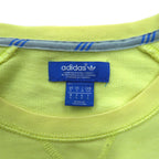 adidas originals crew neck sweatshirt M yellow cotton front V BLUZA F78084