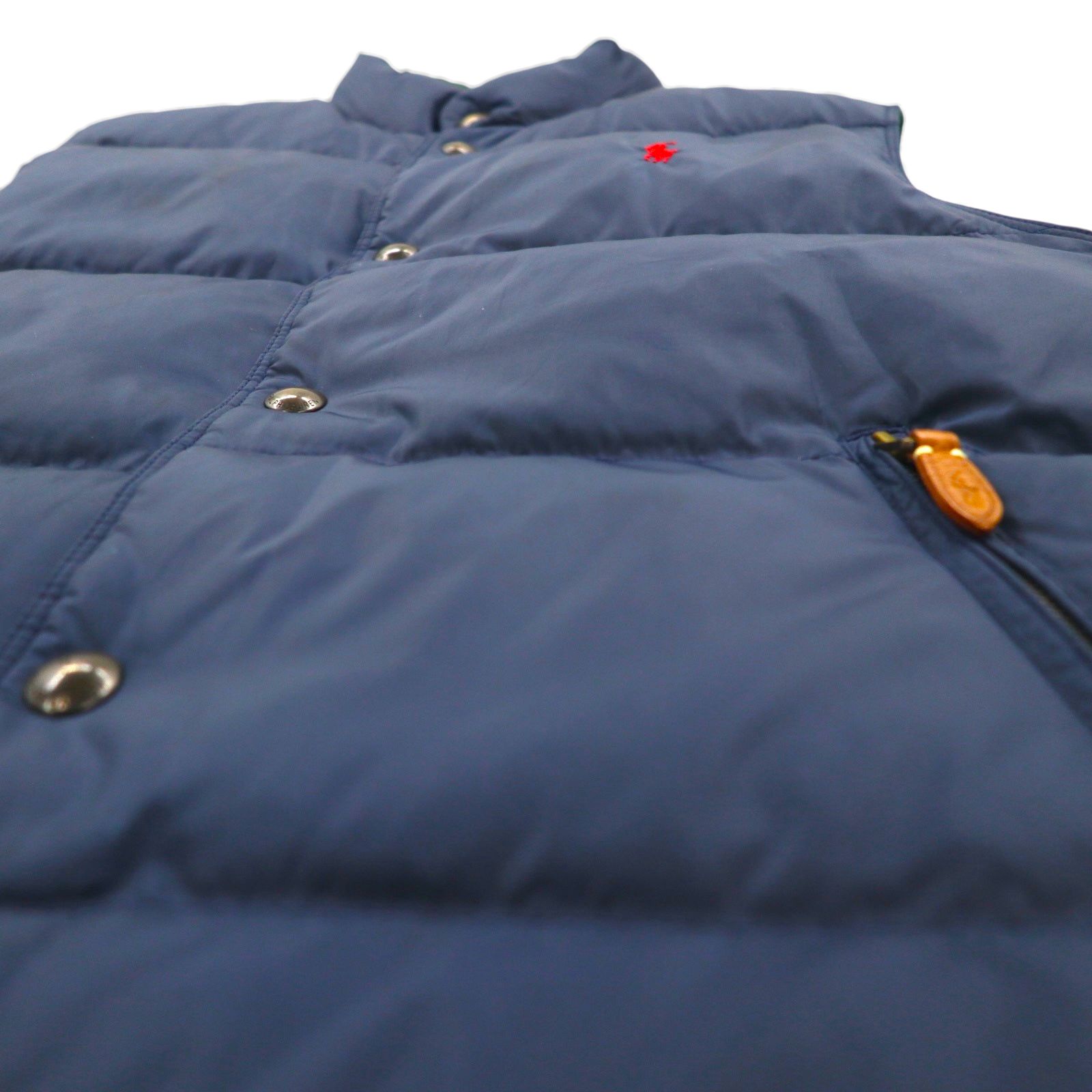 Polo Ralph Lauren 90s Reversible Down Vest, Size M, Navy, Small Pony Embroidery
