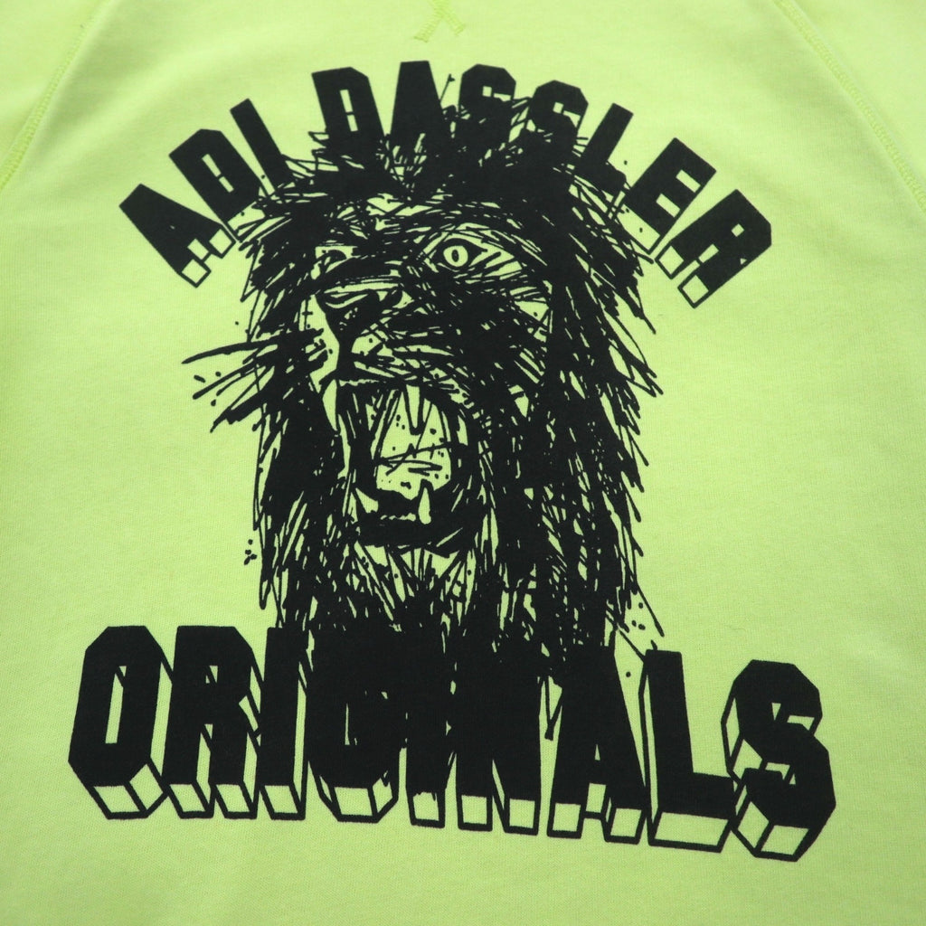 adidas originals crew neck sweatshirt M yellow cotton front V BLUZA F78084