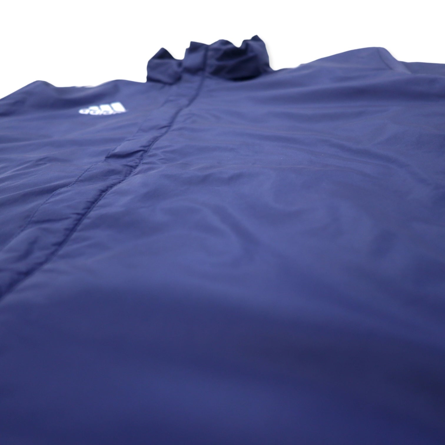 adidas トラックジャケット シェルパーカー ジャージ L ネイビー ポリエステル 撥水 メッシュライナー 3ストライプス