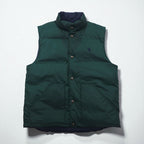 Polo Ralph Lauren 90s Reversible Down Vest, Size M, Navy, Small Pony Embroidery