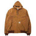 日本然リトテ-古着オンライン-carhartt USA製 ダック アクティブジャケット XL ベージュ コットン-carhartt USA Made Duck Active Jacket XL Beige Cotton