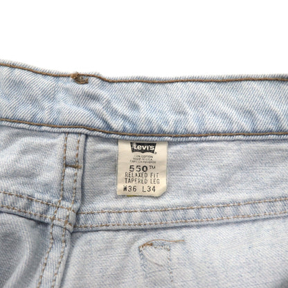 Levi's 90年代 USA製 550 RELEXED FIT テーパード デニムパンツ XL ブルー ジッパーフライ 550-4804