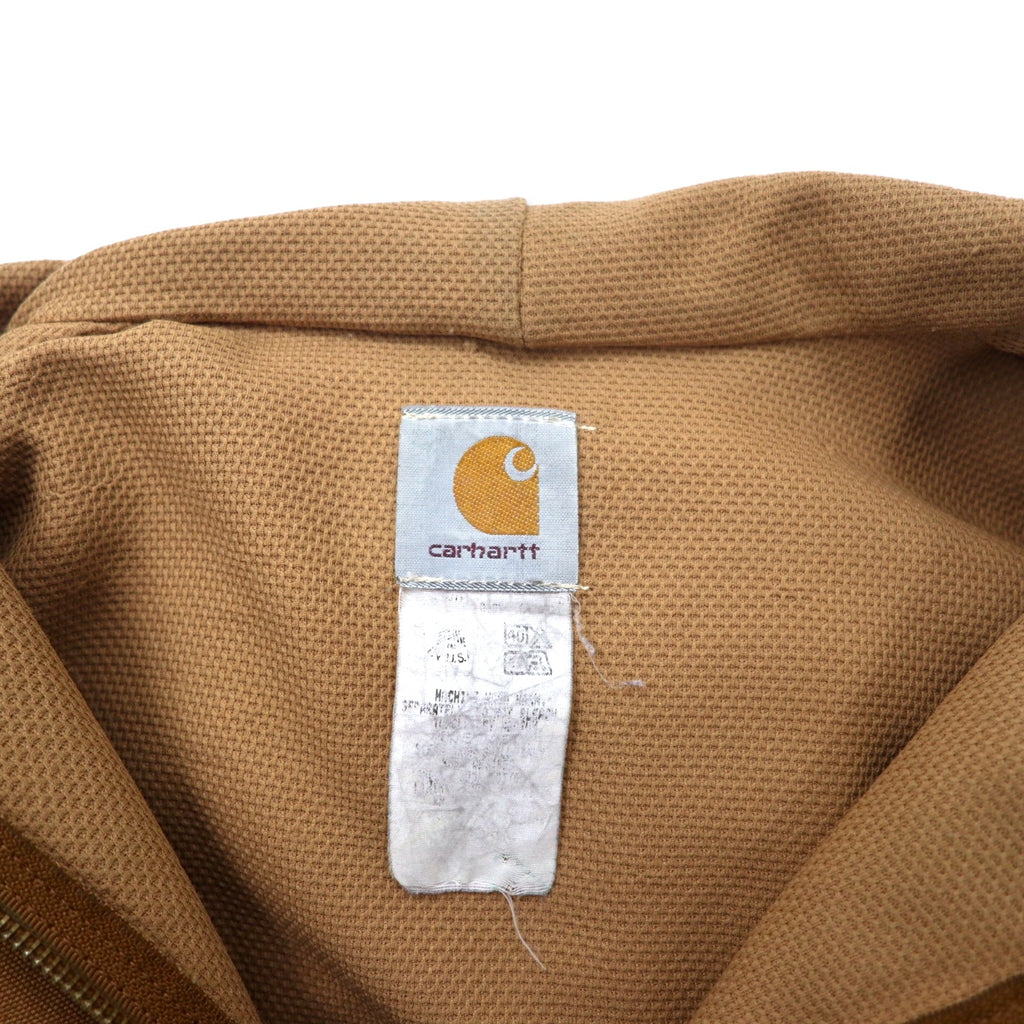 carhartt USA made duck active jacket XL beige cotton