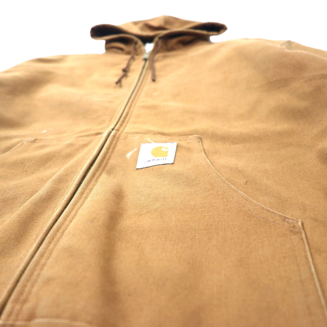 carhartt USA made duck active jacket XL beige cotton