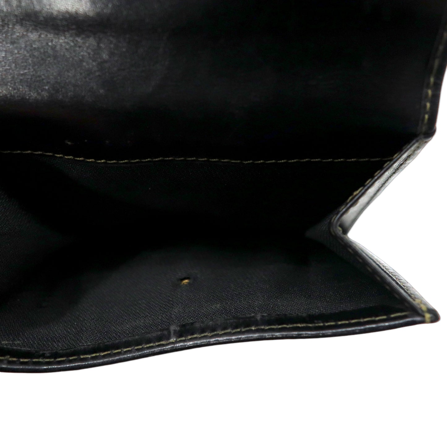 FENDI 2つ折り財布 コンパクトウォレット ペカン柄 ブラック カーキ レザー PVC オールド 2251-01695-078 イタリア製