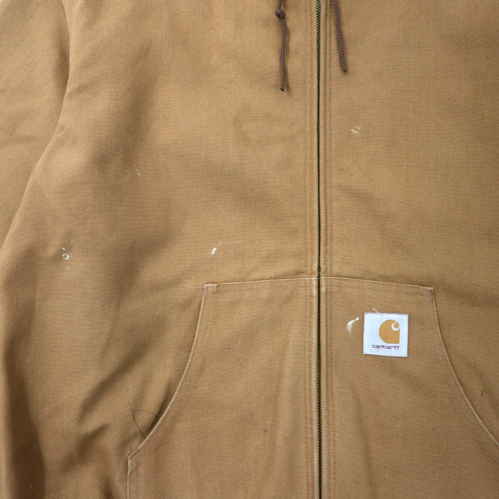 carhartt USA made duck active jacket XL beige cotton