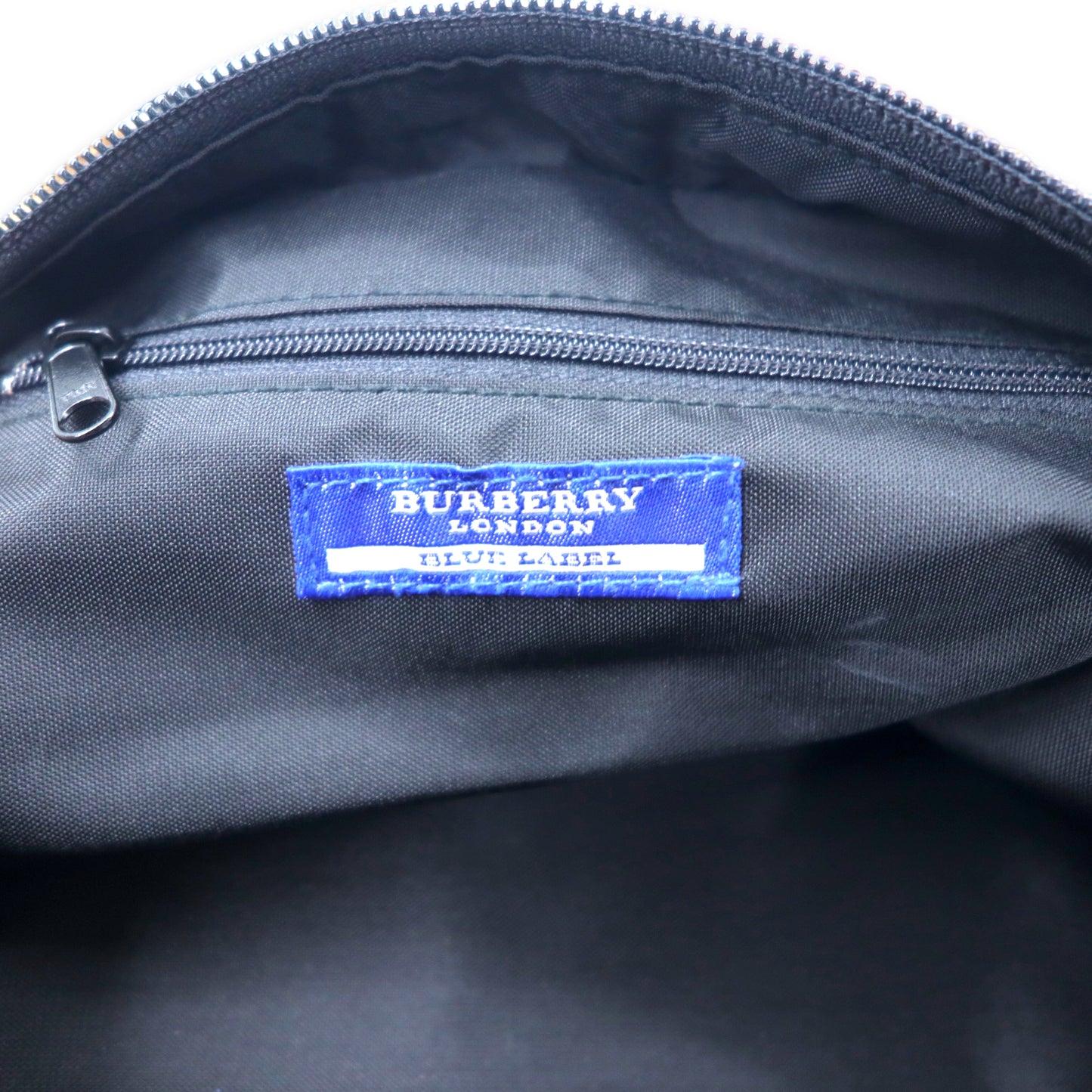 BURBERRY BLUE LABEL ノバチェック ハンドバッグ ベージュ ナイロン レザーハンドル