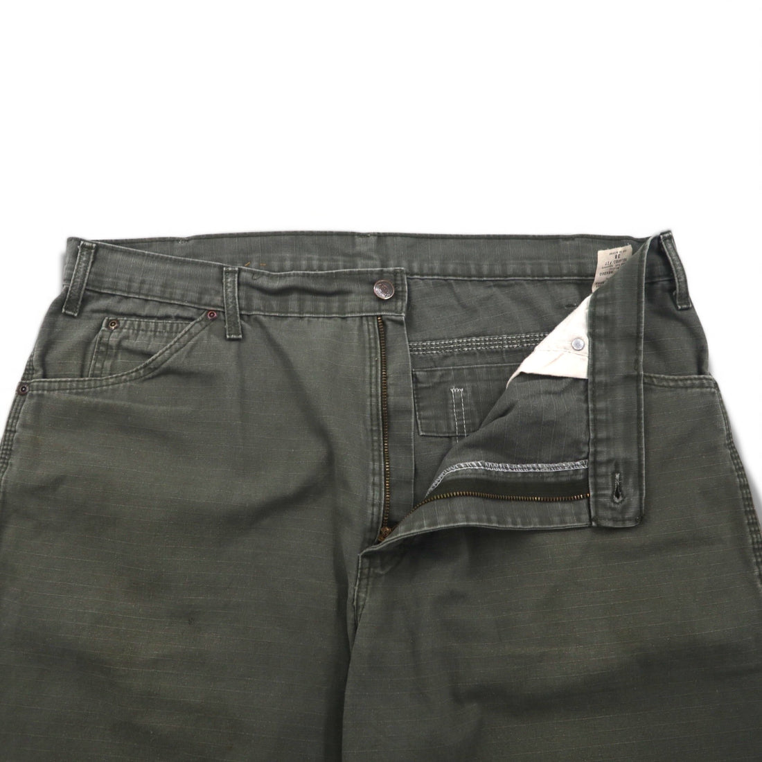 Dickies リラックスフィット リップストップ カーペンター ショートパンツ ハーフパンツ XL カーキ WR825 メキシコ製