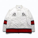 BLACKWEIRDOS Polyester Shirt Jacket Jersey Free White Patch Snap Button