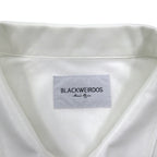 BLACKWEIRDOS Polyester Shirt Jacket Jersey Free White Patch Snap Button