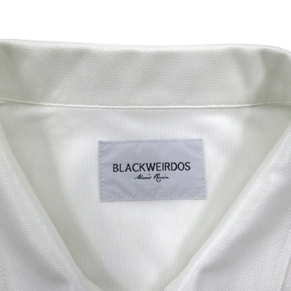 BLACKWEIRDOS ポリエステルシャツ ジャケット ジャージ FREE ホワイト ワッペン スナップボタン