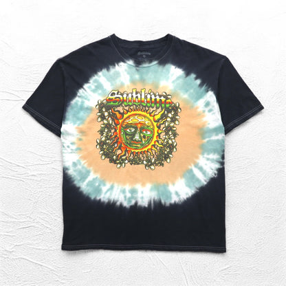 Sublime サブライム 00年代 バンド Tシャツ バンT XL ブラック コットン タイダイ 太陽 メキシコ製