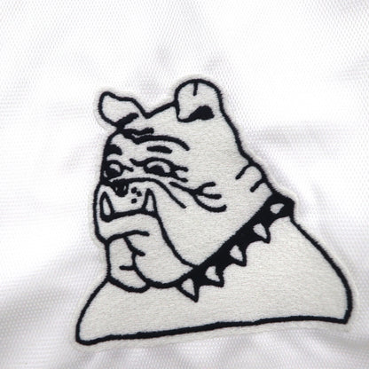 BLACKWEIRDOS ポリエステルシャツ ジャケット ジャージ FREE ホワイト ワッペン スナップボタン