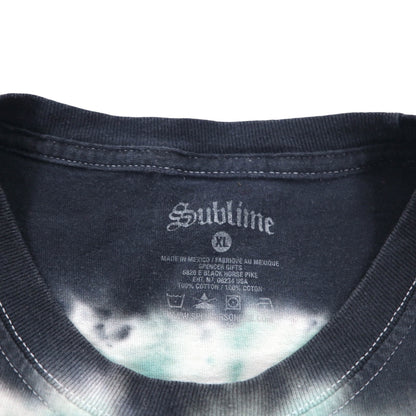 Sublime サブライム 00年代 バンド Tシャツ バンT XL ブラック コットン タイダイ 太陽 メキシコ製