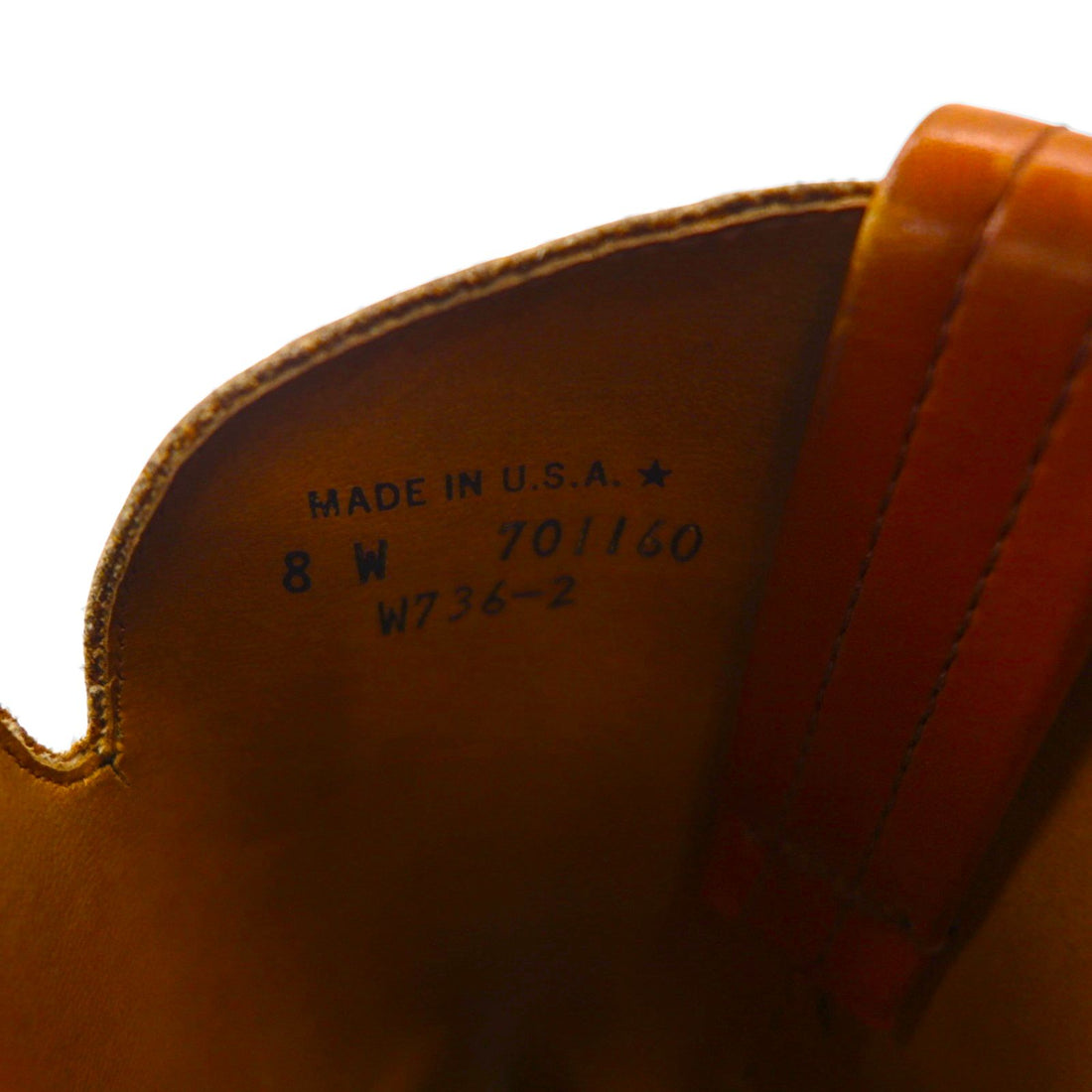 90s USA Vintage Western Boots ウエスタンブーツ ペコスブーツ 26cm レザー ローパー カービングステッチ 701160 USA製 90年代