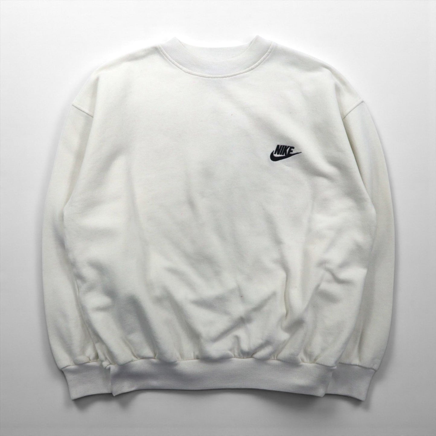 NIKE 90年代 銀タグ スウェット トレーナー M ワンポイントロゴ 刺繍 クロップド 短丈