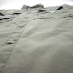 Columbia PFG Bahamas Short Sleeve Fishing Shirt, Size L, Khaki Cotton Utility Multi-Pocket, FM7130