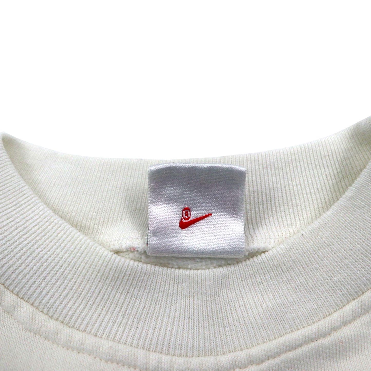 NIKE 90年代 銀タグ スウェット トレーナー M ワンポイントロゴ 刺繍 クロップド 短丈