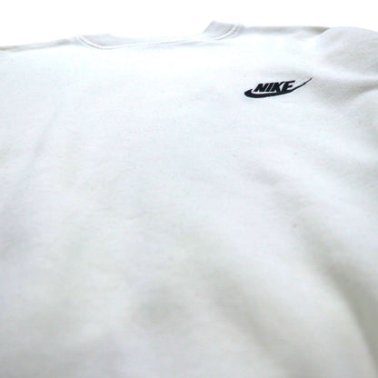 NIKE 90年代 銀タグ スウェット トレーナー M ワンポイントロゴ 刺繍 クロップド 短丈