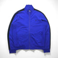 Polo Ralph Lauren 90s Reverse Weave Track Jacket, Size M, Blue, Small Pony Embroidery, Stand Collar