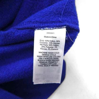 Polo Ralph Lauren 90年代 リバースウィーブ スウェット トラックジャケット ジャージ M ブルー スモールポニー刺繡 スタンドカラー