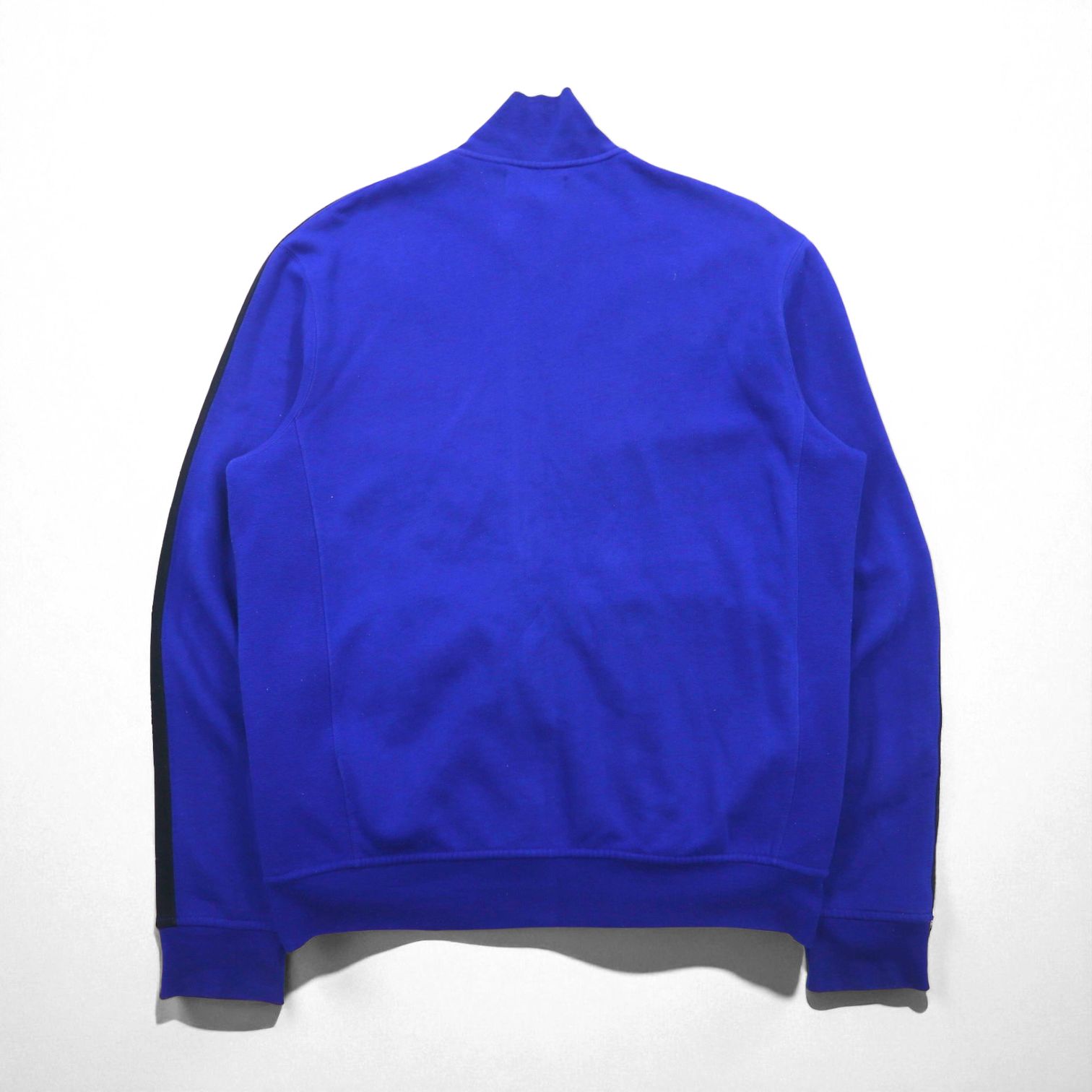 Polo Ralph Lauren 90s Reverse Weave Track Jacket, Size M, Blue, Small Pony Embroidery, Stand Collar
