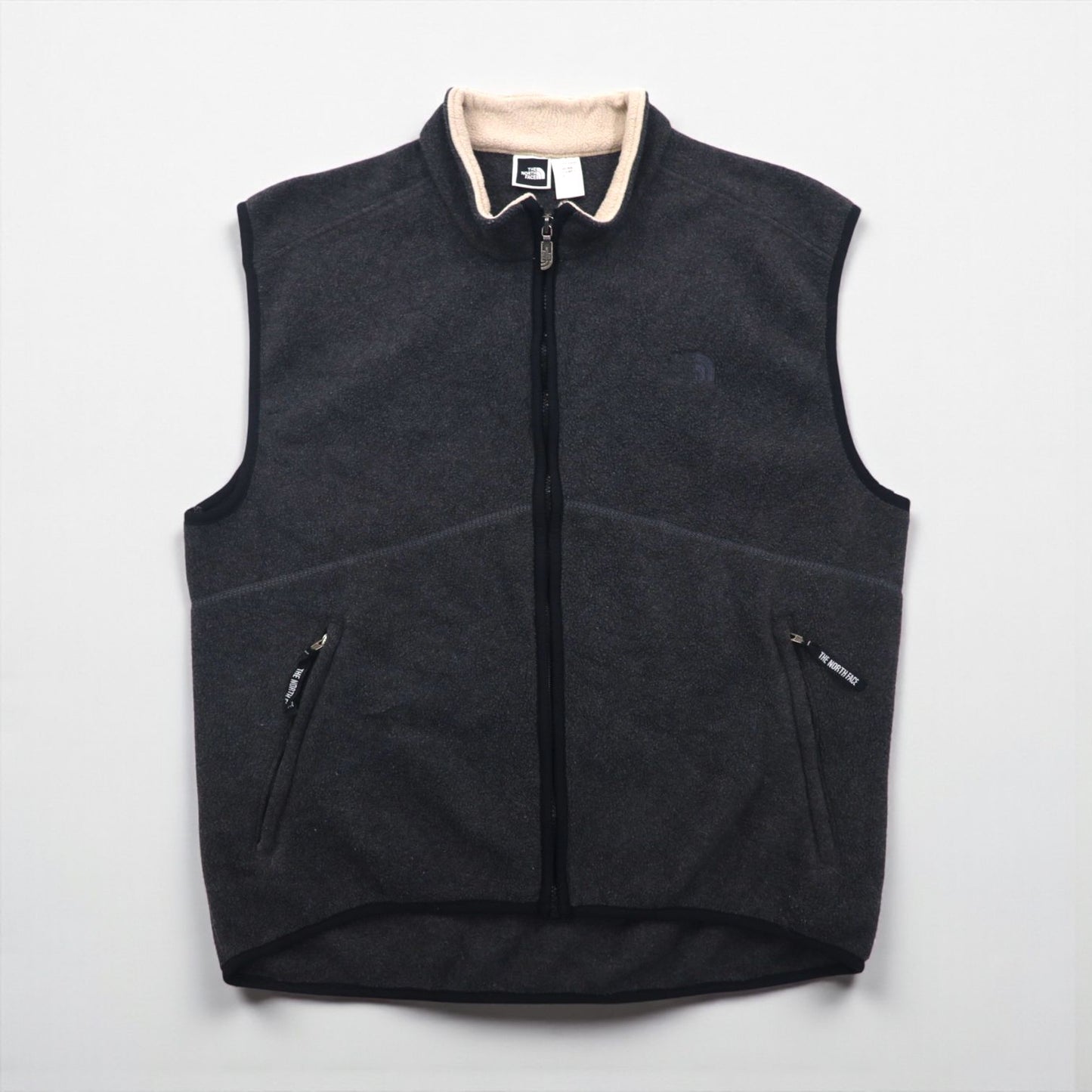 THE NORTH FACE 90s USA Made Polartec Fleece Vest, XL, Gray, Polyester