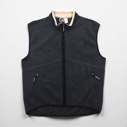 THE NORTH FACE 90s USA Made Polartec Fleece Vest, XL, Gray, Polyester