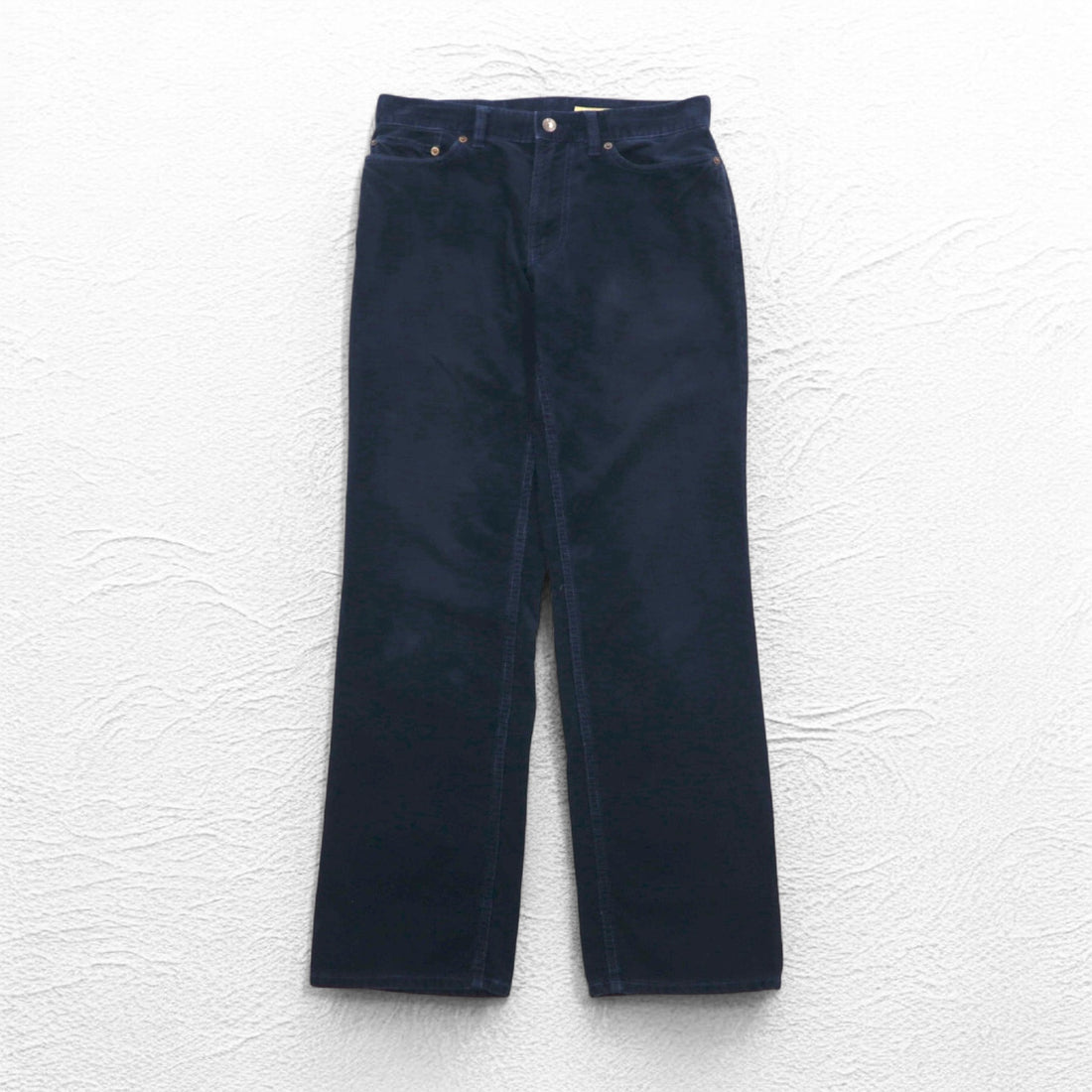 POLO RALPH LAUREN 90年代 コーデュロイパンツ M ネイビー レザーパッチ