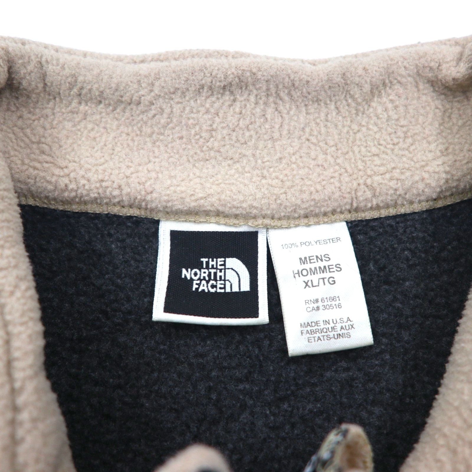 THE NORTH FACE 90s USA Made Polartec Fleece Vest, XL, Gray, Polyester