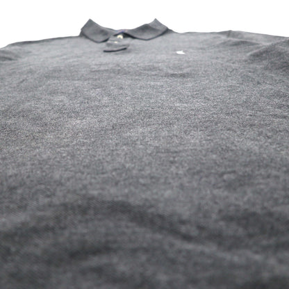 POLO RALPH LAUREN Polo Shirt, XL, Gray, Cotton, Pique, Small Pony Embroidery