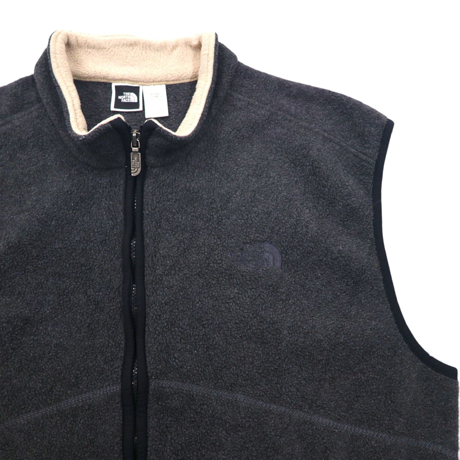 THE NORTH FACE 90s USA Made Polartec Fleece Vest, XL, Gray, Polyester
